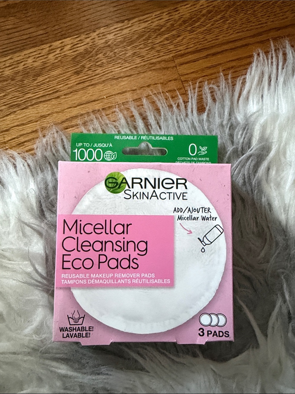 Garnier SkinActive Micellar Cleansing Eco Pads - Pink & Green